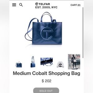 Medium Telfar Shopper in Cobalt